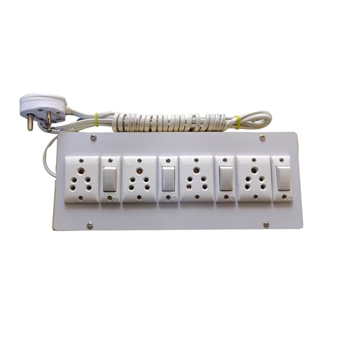 Anchore wooden 4-socket extension board