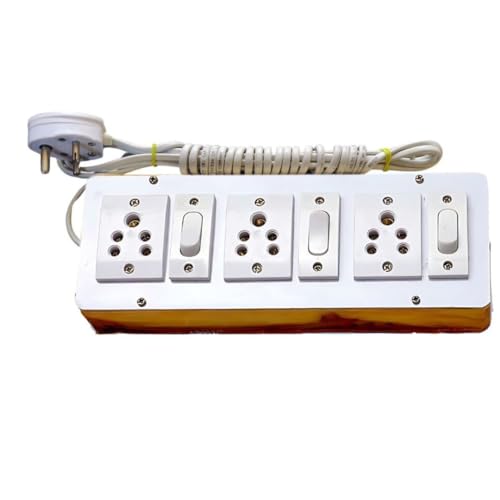 Anchore wooden 3-socket extension board with 4 meter cable