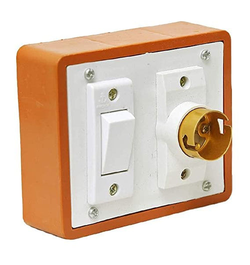 Anchore PVC extension bulb holder with switch